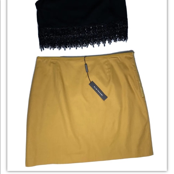 NEW Elie Tahari Womens Ember Glow Alexis Lined Mini Skirt 14 NWT $248 - Picture 1 of 9